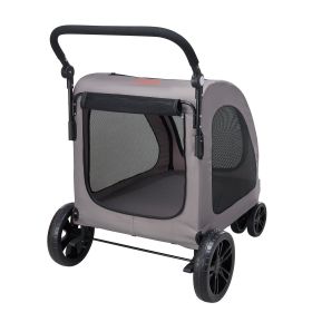 VEVOR Pet Stroller, 4 Wheels Dog Stroller with Brakes, 160lbs Weight Capacity VEVOR Pet Stroller, 4 Wheels Dog Stroller with Brakes, 160lbs Weight Capacity